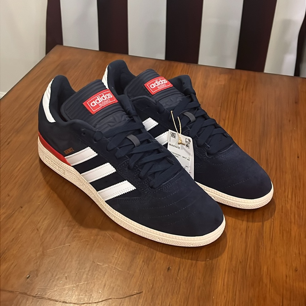 Adidas Busenitz Skateboarding Shoes Sneakers JH8132 Navy Blue new Mens Size 12 - Picture 2 of 16